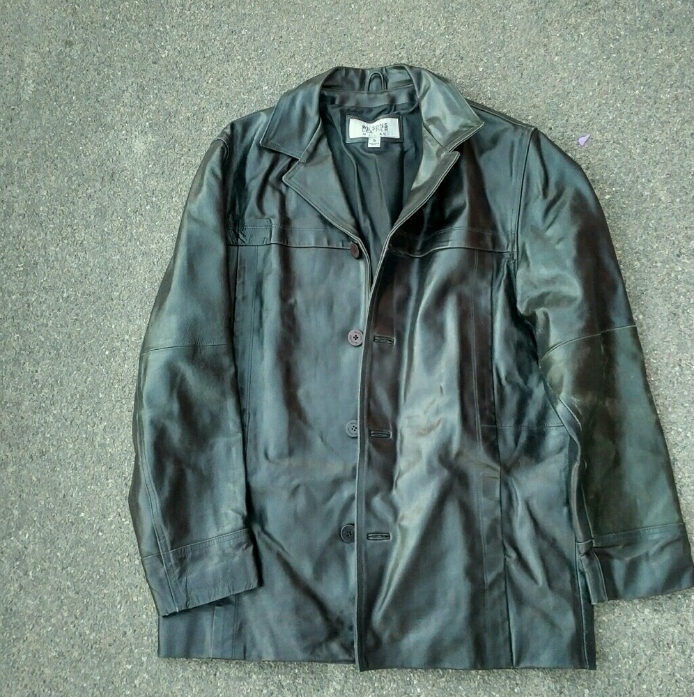 Black Leather 3/4 jacket by Wilson